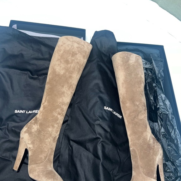 YSL SAINT LAURENT 68 suede knee high boots in “fandango” - never worn. - Picture 4 of 6